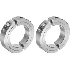 sourcing map 2 x Double Split Clamp Shaft Collar 1-1/2