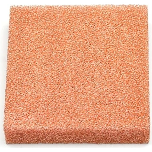 Leitfähiger Metallschaum, Poröser Kupferschaum for Batteriekatalysatoren, Wärmemanagementfiltration, 200 x (5–25) mm(200x200x5mm 40PPI)