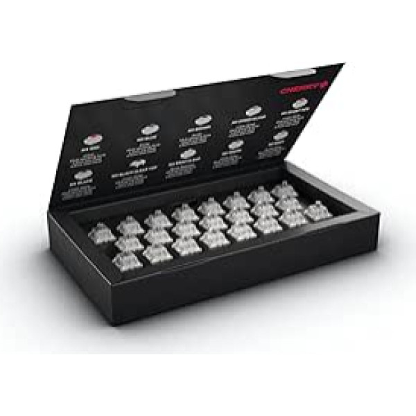 CHERRY MX RGB Speed Silver Switch Kit, 23 Mechanical Keyboard Switches, for DIY, Hot Swap or Gaming Keyboard, Linear Switch without Click, Fast & Direct