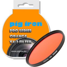 Pig Iron Orange YA3 Pro Filter Contrast Enhancer for Black and White Photography Special Effects Camera Lens Filter (52mm)