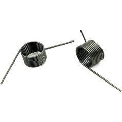 5pcs V-Spring, Drahtdurchmesser 1,6 mm Torsion Kleiner Torsionsfeder, Haarnadelfeder, 180/120/90/60 Grad Torsion Torsionsfeder (Length : 9 laps 90 Degrees, Outer Diameter : 20mm)
