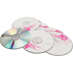 CD-R Blanks, 52 x 700 MB Writable CD Blanks for Burning and Storing Digital Images, Music Data, Audio, Stable Performance (Pack of 10)