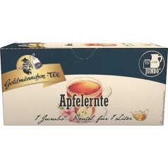 Goldmännchen Jumbo Tea Apple Fruit, Apple Fruit Tea, Apple Tea, Fruit Tea, 20 Tea Bags, Big Bags, 3117