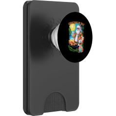 Lustiges Weihnachten im Juli Weihnachtsmann BBQ Xmas Sommer Urlaub Strand PopSockets PopWallet für MagSafe