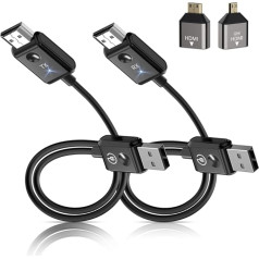 TIMBOOTECH 5G Wireless HDMI Transmitter and Receiver Cable Plug and Play 50M Streaming Wireless HDMI Transmitter for Meeting Home Travel from TV Box/Laptop/Camera/PC to HDTV/Projector