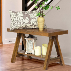 Wnutrees Sawmill Wooden Bench, Original Wood