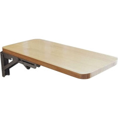 Wandmontierter Klapptisch Küche Esszimmer Heimbüro Arbeit Laptop Computer Schreibtisch, Holz Bücherregal Lerntische(80 * 20cm)