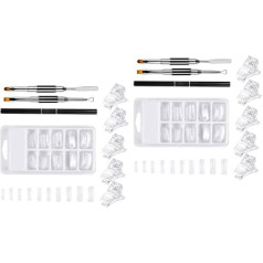 FRCOLOR 2 Sets Essential Nail Art Tools Manicure Set Nail Tips Nail Art Accessories Nail Model Soft Material