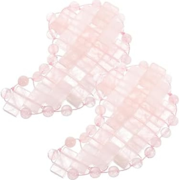 Pack of 2 Natural Jade Eye Mask Moon Shape Cooling Sleeping Glasses for Men and Women Relaxes Eyes Relieves Fatigue Promotes Sleep Face Massage Spa Application