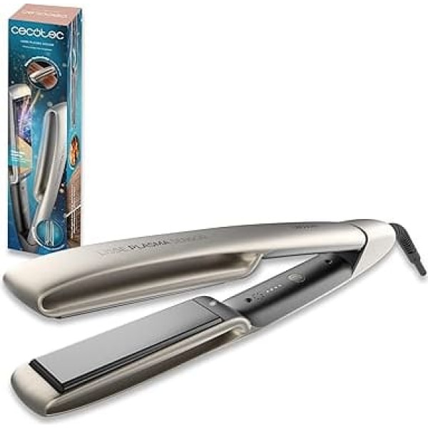 Cecotec Hair Straightener Lisse Plasma Sensor Intelligent Sensor and Moving Plates Sensor and Plasma Technology NanoSilk Coating Temperature 160-220°C Cool Tip