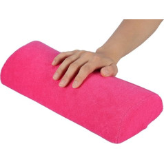 10 Colors Hand Cusion, Durable Salon Hand Rest Cushion Detachable Washable Nail Art Soft Sponge Pillow Arm Rest Equipment(Rose)