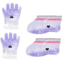VICASKY 2 Pairs Paraffin Hand and Foot Wrap Lavender Spa Paraffin Wax Gloves for Wax Therapy Skin Care Comfortable Safe for Beauty Salon and Massage