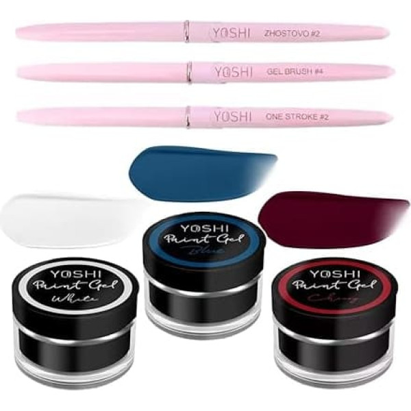 Premium Nail Care Kit: Yoshi Colour Gel Collection with Highly Pigmented Colours - Ideal for Professional Nail Art