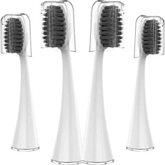 Ersatz-Zahnbürstenköpfe kompatibel for Seago S9/S1/S6/S8/S21/S26/S28/SG540/SG860/SG861/SG986/SG987/SG988/2752 elektrische Zahnbürste, weiche Borsten(4pcs WHITE)