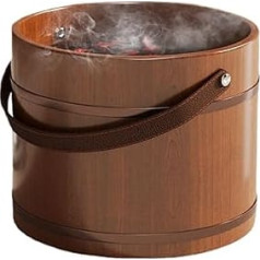 Wood Foot Soak Tub - Pediküre Barrel Bowl, Stress Relief Wooden Foot Bath Soak Tub with Heat-Preserving Design, Relaxing Spa Feet Washing Basin for Seniors Women Men and Elderly Parents at Home