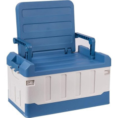 Fishing Box - 3-in-1 Fishing Case, Multifunctional Fishing Box, Portable Foldable Storage Organiser for Outdoor Use, Double Layer Car Accessories with Large Capacity for Car, Fishing, (59 x