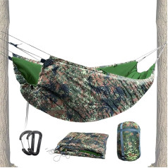 Hängematten-Untersteppung, leicht, volle Länge, warme Isolationsdecke, Hängematten-Untersteppung, Schlafsack, für Wandern, Rucksackreisen, Reisen, Hinterhöfe, Terrasse