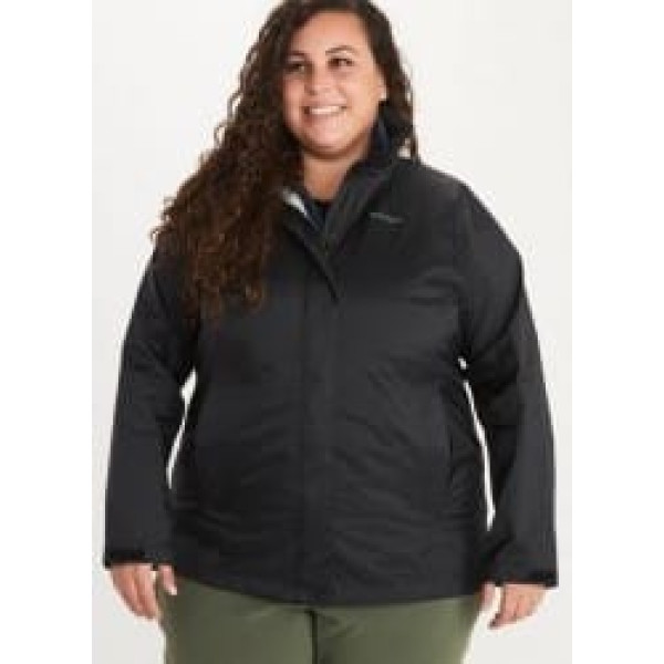 Marmot Jaka Wms PreCip Eco Jacket Plus XXL Black
