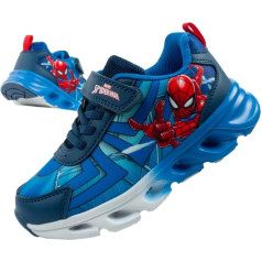 Leomil Bērnu sporta apavi čības Spiderman vieglās Velcro LED zilas / 33