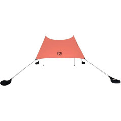 Neso Beach Tent with Sand Anchor, Portable Sun Canopy - 2.1 m x 2.1 m - Patented with Reinforced Corners to Stabilise