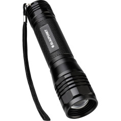 Blaupunkt Flashlight LED Super Bright 1600 Lumens 3 Modes Adjustable Focus IPX4 Waterproof Aluminium Alloy Durable Non-Slip Handle - Gift Hiking Dog Walking Camping Emergencies