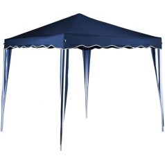 BAKAJI Pavillon, 3 x 3 m, faltbar, wasserdicht, zusammenklappbar, 3 x 3 m, Gartenzelt, wasserdichte Plane, Gestell aus Metall, Öffnung und Schließen durch Ziehharmonika, Modell Ischia