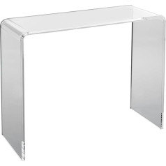 VEVOR U-shaped side table 964 x 381 x 740 mm, U-shaped acrylic table, side table, transparent coffee table for drinks, food, snacks, used in the living room, bedroom, study, etc.