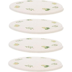 4er-Set Runde Tischsets Mit Gewebtem Design Esstisch-topfunterlagen Avocado-Muster Schüsselunterlagen Langlebig Und Praktisch