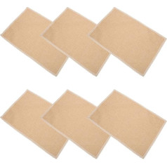 IMIKEYA 6 Stück-Pack Platzdeckchen aus Polyester Baumwollgewebe mit Feiner Verarbeitung und Weicher Textur Hitzebeständig und Elegant für Küche und Party
