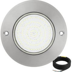 LED Poolbeleuchtung, 18W Kalte Weiße Edelstahl Unterwasserscheinwerfer, IP68 Wasserdicht, Oberflächenmontage, 12V AC/DC Schwimmbad Lampe Für Schwimmbad/Landschaft Beleuchtung