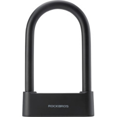 Rockbros SMART velosipēdu slēdzene ar pirkstu nospiedumu lasītāju un Bluetooth - melna