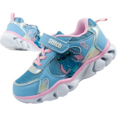 Leomil Bērnu sporta apavi čības Stitch light Velcro LED zils / 30