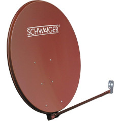 Schwaiger spi1000.2 Offset Antenne Aluminium 100 cm (39.4 Inch) ziegelrot