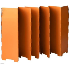 Campingküche Windschutz Gasherd Windschutz Aluminiumlegierung Faltbarer Outdoor Camping Herd Windschutzscheibe Brenner Winddichter Bildschirm