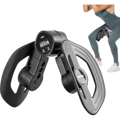 Oberschenkeltrainer, 4 Stufen einstellbarer Widerstand, USB wiederaufladbar, 360 Grad verstellbar, Beckenboden-Muskeltrainer, Oberschenkeltrainer, für Männer und Frauen, Fitnessstudio, Zuhause