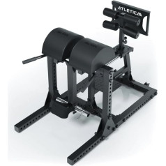 ATLETICA GHD Reverse Combo Space Saving 2-in-1 Device | Glute Ham Developer and Reverse Hyperextension | Strengthening the Back Muscle Chain