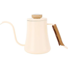 Pilipane Coffee Kettle with Thermometer Lid 600ml 304 Stainless Steel Long Narrow Gooseneck Spout Hand Drip Coffee Pot for Home Coffee Making Camping