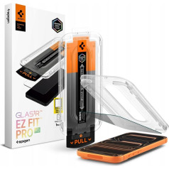 Spigen Privātstikls ar aplikatoru iPhone 16 Pro / 17 / 17 Pro Glas.TR EZ Fit Pro
