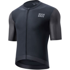 Rockbros Velo krekliņš ar īsām piedurknēm XS izmērs - melns