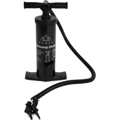 KADVA Aircamp Pump Hand Pump for Camping in Black with Maximum Pressure of 7 PSI Double Power 2 x 1400 cm³