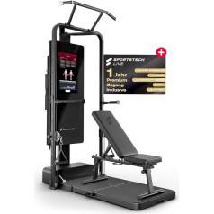 Sportstech sGym Pro – multifunktionale klappbare Kraftstation für Zuhause, 21