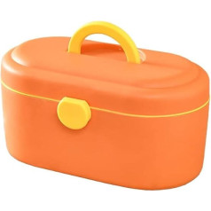First Aid Kit, First Aid Kit, Small Medical Box, First Aid Box, Container Box, Portable Plastic Storage Box, Family First Aid Kit, Medicine Box, 11.02 Inches, First Aid Box (Orange