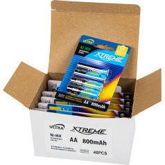 82-723# Uzlādējams r6 ni-mh aa 800mah xtreme akumulators saules baterijām 12 blisteros