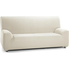 Martina Home - Tunisian Model 4-Seat Elastic Cover, Measure from 240 to 270 cm, Ivory Color