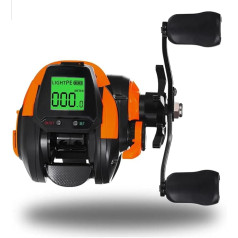 Large Digital Fish Finder with Depth Positioning - Water Wheel Raft/Bridge/Boat/Ice/Bait Fishing Depth Finder Display