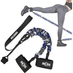 INNSTAR Buttock Resistance Bands, Glute Muscle Trainer, Cable Machine for Hip Home Training, Cable Kickbacks with Instructions & Carry Bag (70 lbs)