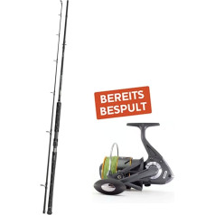 Welscombo Catfish Fishing Set Cormoran Big Cat Long Range 3.00 m 200-600 g Catfish Rod + EFT Fishing Reel Waller Pro 8000 CO Braid Catfish Reel + Fishing Line
