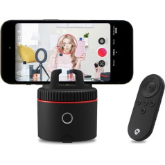 Pivo Equestrian Pod Auto Kamera Stativ 360 Grad für Pferde, Automatische Handyhalterung, Intelligente Aufnahme, Bewegungssensor mit Fernbedienung (Red)