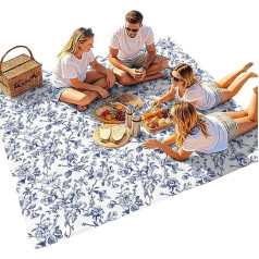 Schnell trocknende Strandmatte, wasserabweisend, Picknickdecke für Camping, Strand, Outdoor-Aktivitäten, mit Cartoon-Druck