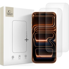 Tech-Protect Rūdīts stikls priekš iPhone 16 Pro Max / 17 Pro Max Glass Fit+ caurspīdīgs - 2 gab.